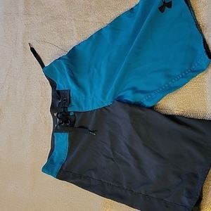 Under armour Boys Active Shorts Size 26 Blue